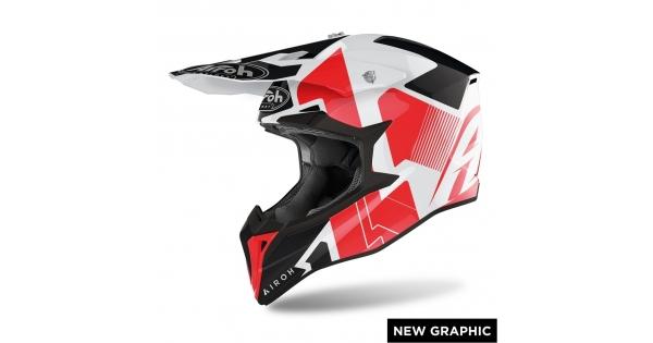 casco integrale AIROH S5 LINE white gloss helmet