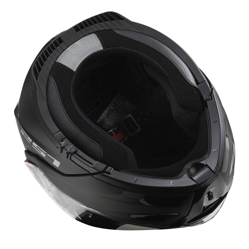 LS2 FF324 casco modulare Metro nero opaco con kit Bluetooth integrato