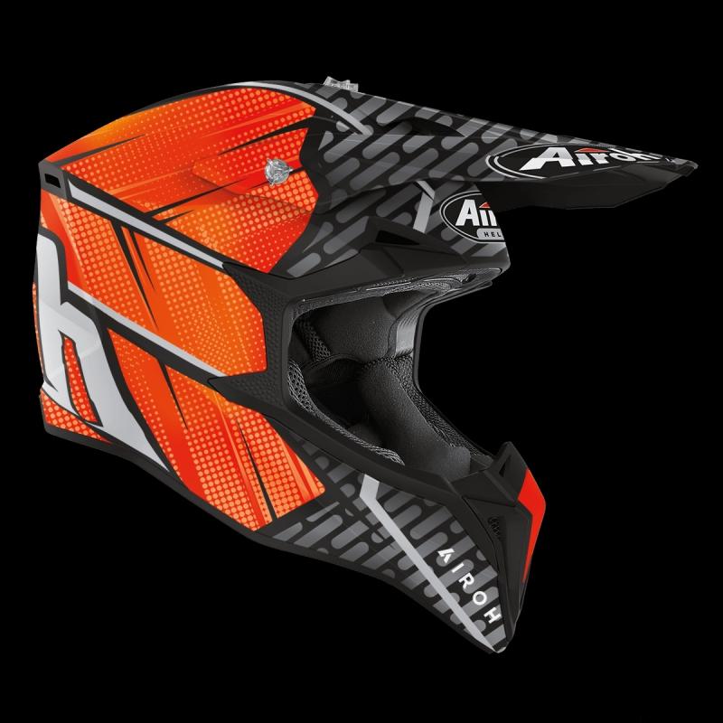 CASCO CROSS AIROH WRAAP MOOD ARANCIO, Offerta