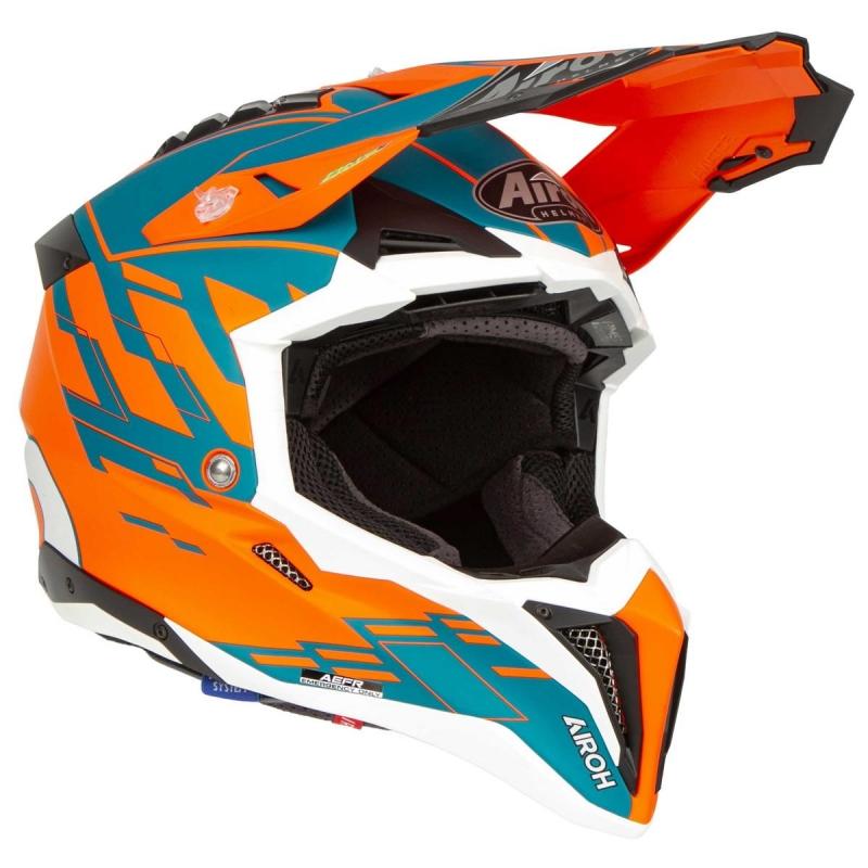 Casco cross AIROH - Aviator 3 Rampage Orange cod.AV3RAM32